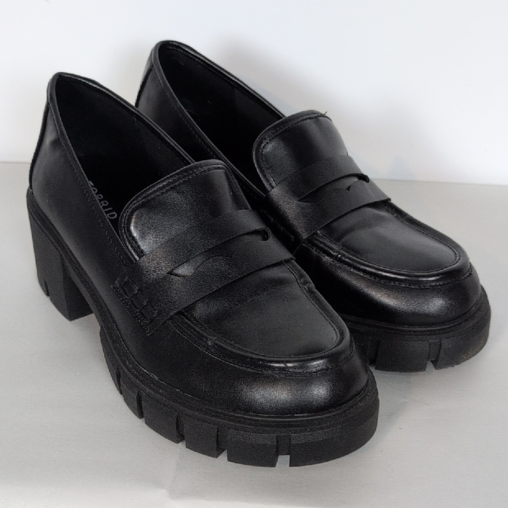 torrid Black Chunky Platform Penny Loafers